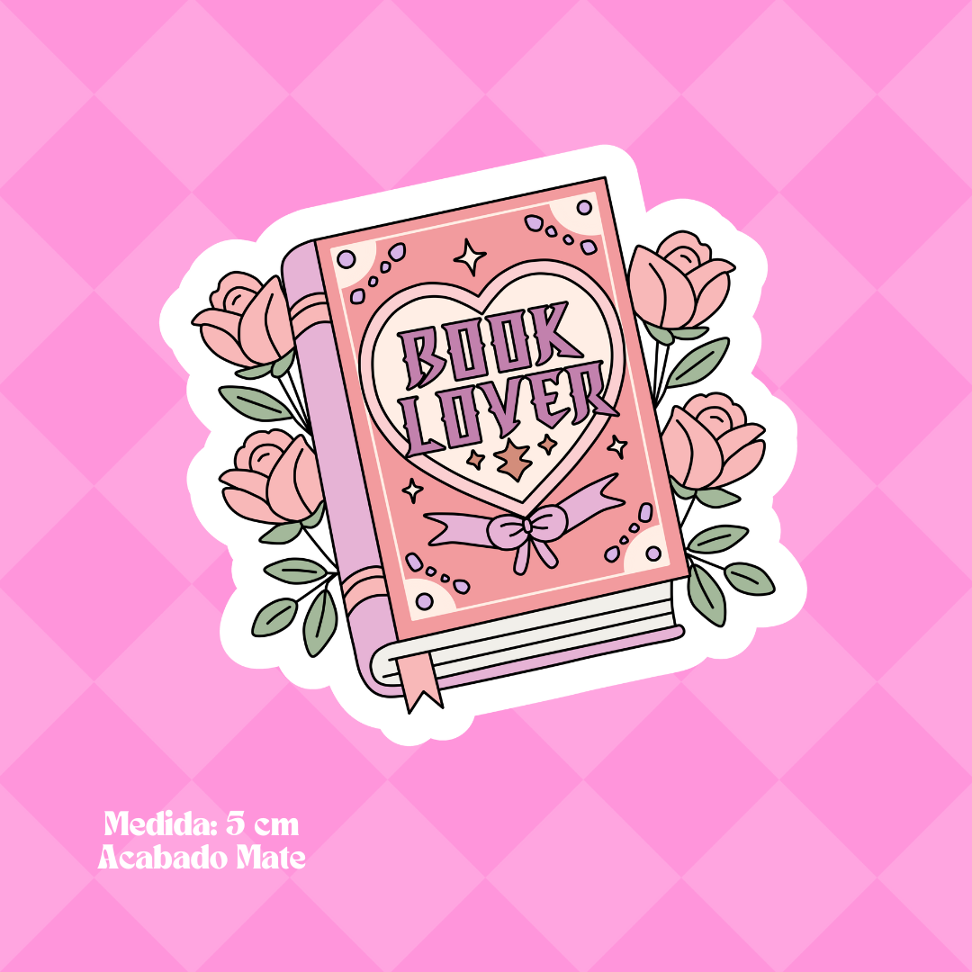 "Book Lover" Bookish Sticker