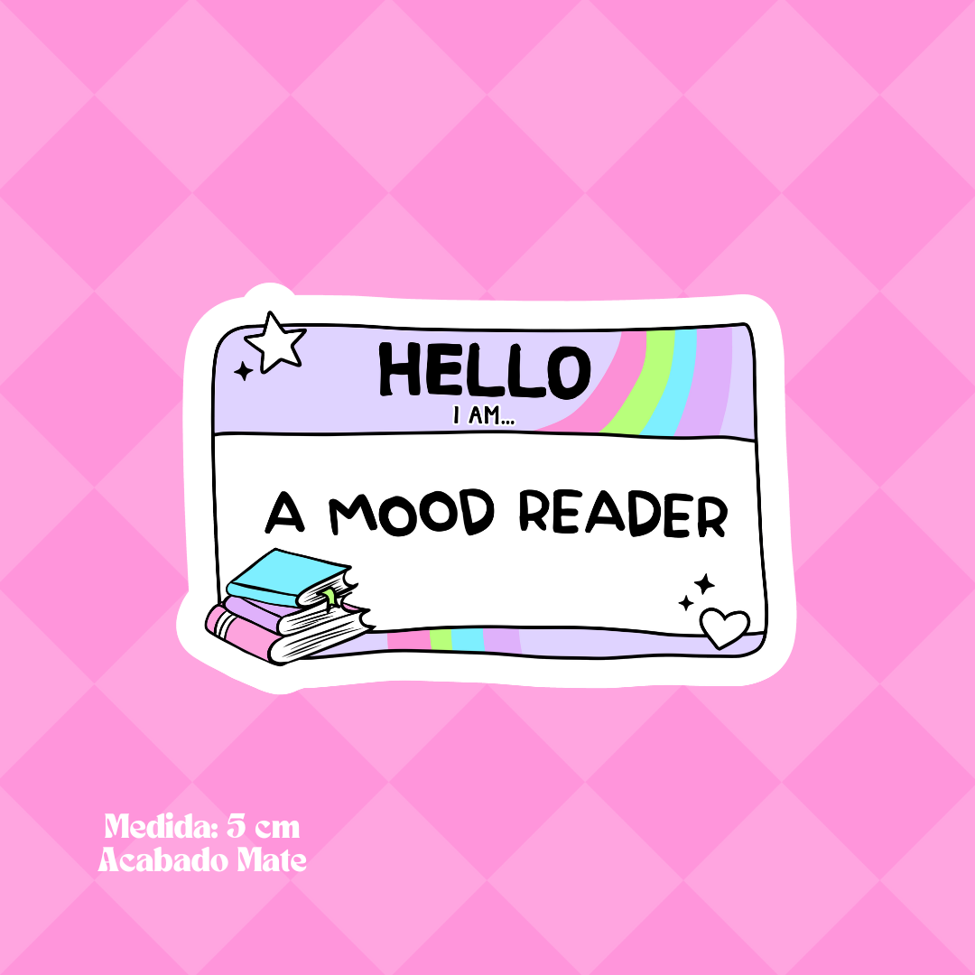 "Mood Reader" Bookish Sticker