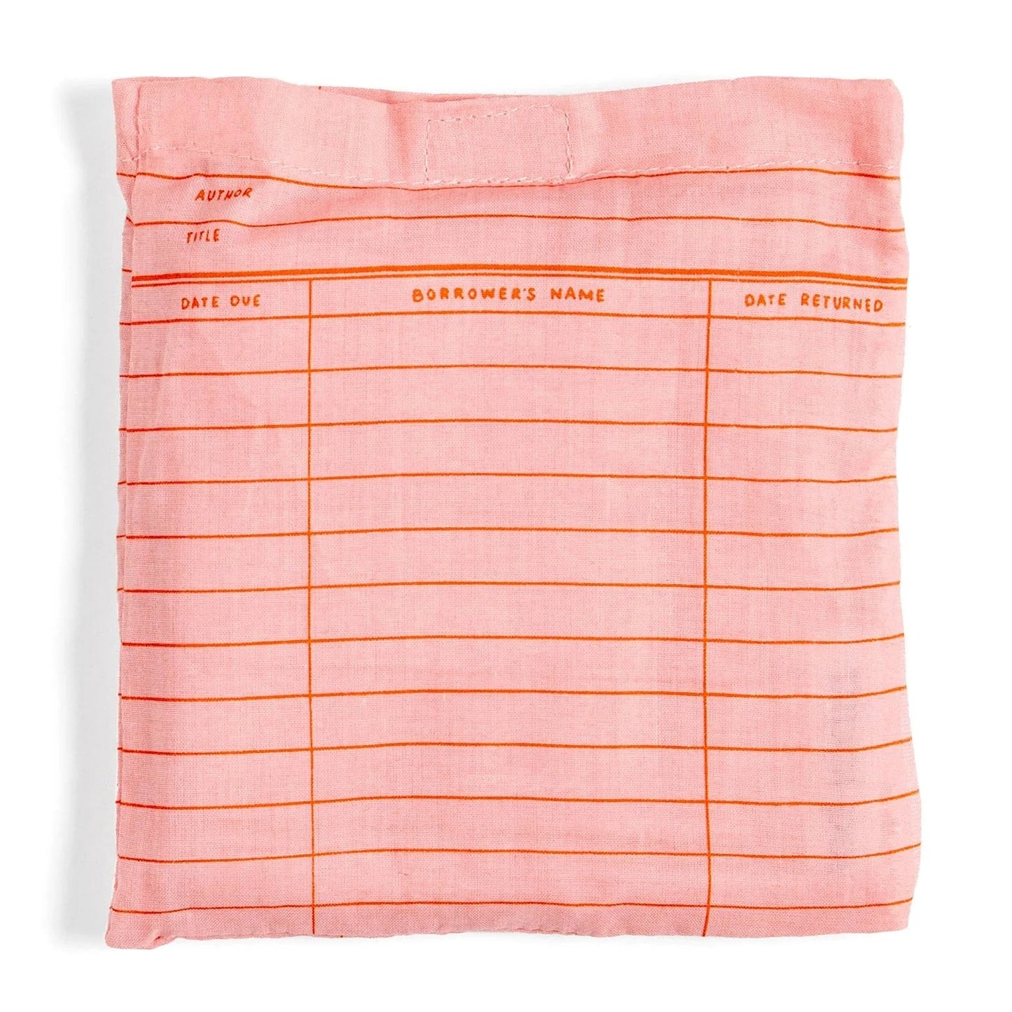 Pink Library Card Lightweight Foldable Tote Bag