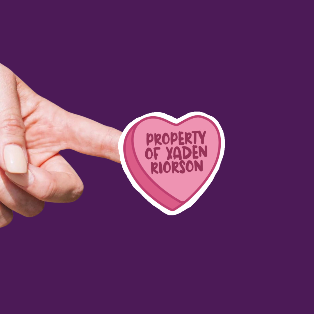 "Property of Xaden Riorson" Sticker