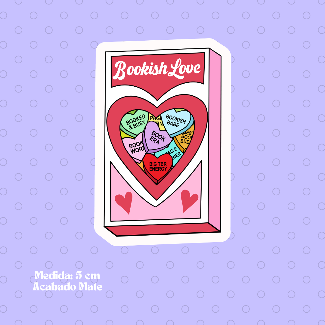 "Bookish Love" Bookish Sticker