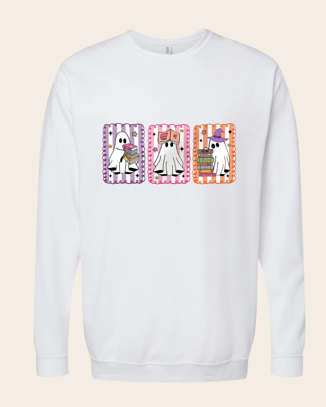"Spooky Colorful Ghosts" Sweatshirt - Pre Order (01/09/2025)