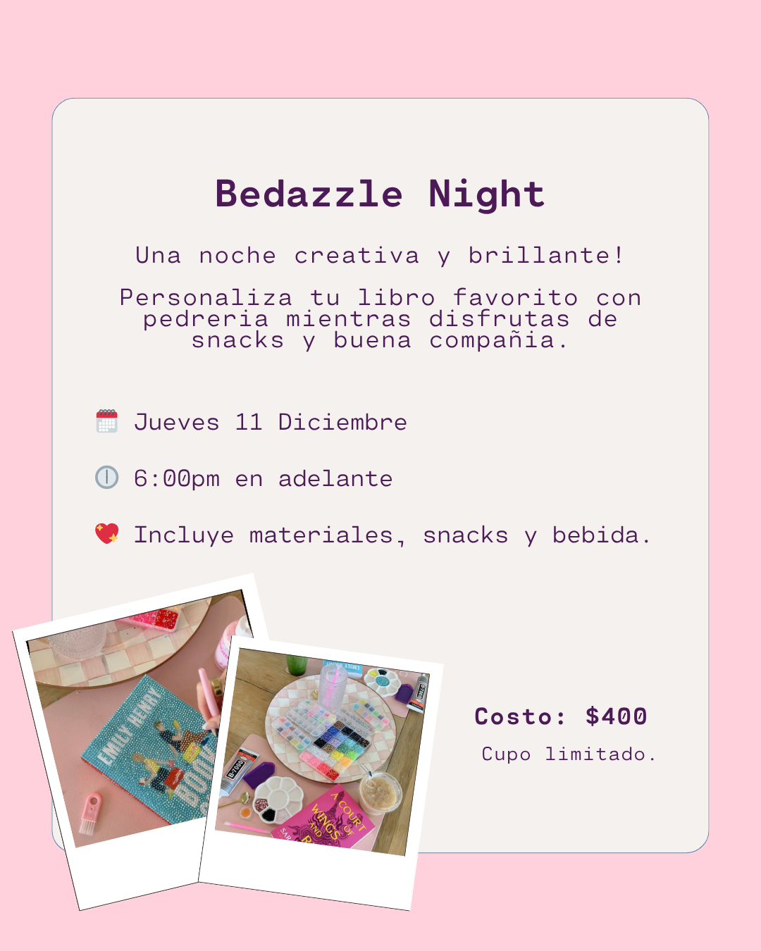 Bedazzle Night - Jueves 11 Diciembre