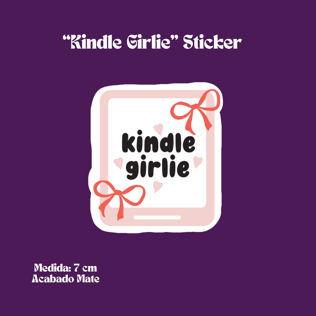 "Kindle Girlie" Sticker