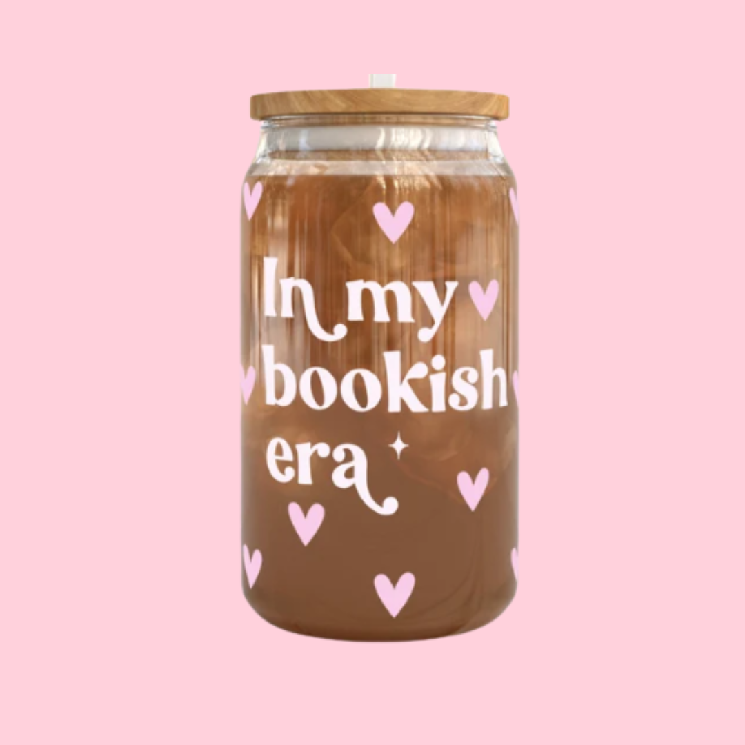 "In My Bookish Era" Glass