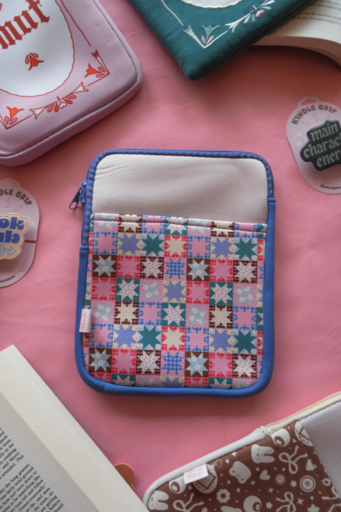 Quilt Sleeve Zipper Kindle & E-reader Sleeve