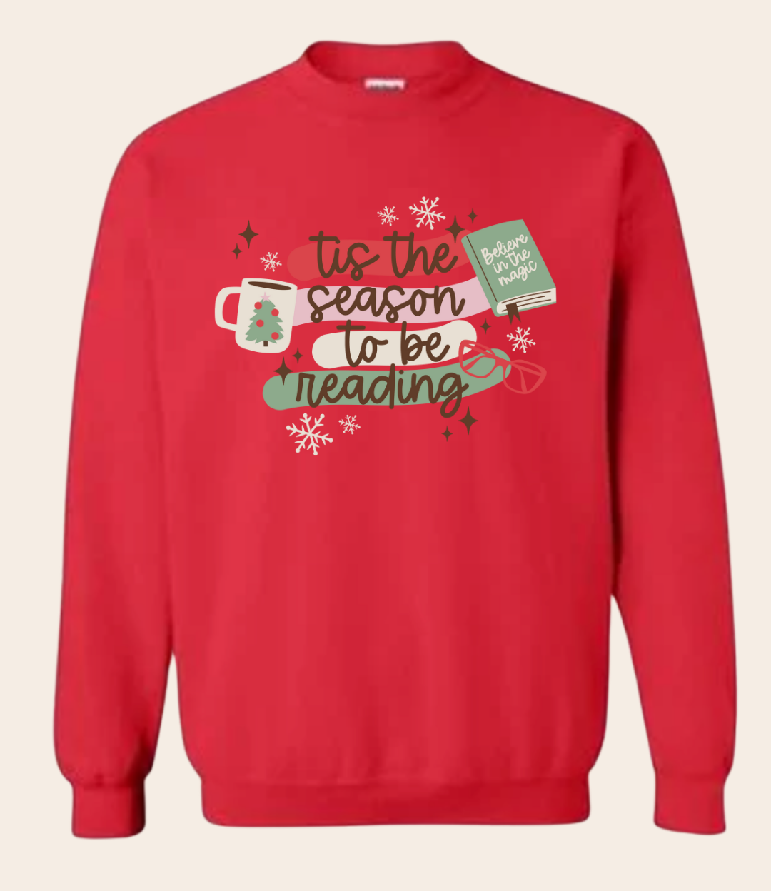 Tis The Season To Be Reading Christmas Sweatshirt