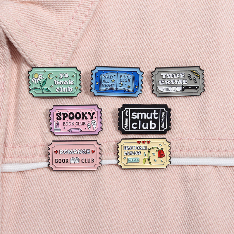 Read All Night Book Club Pin