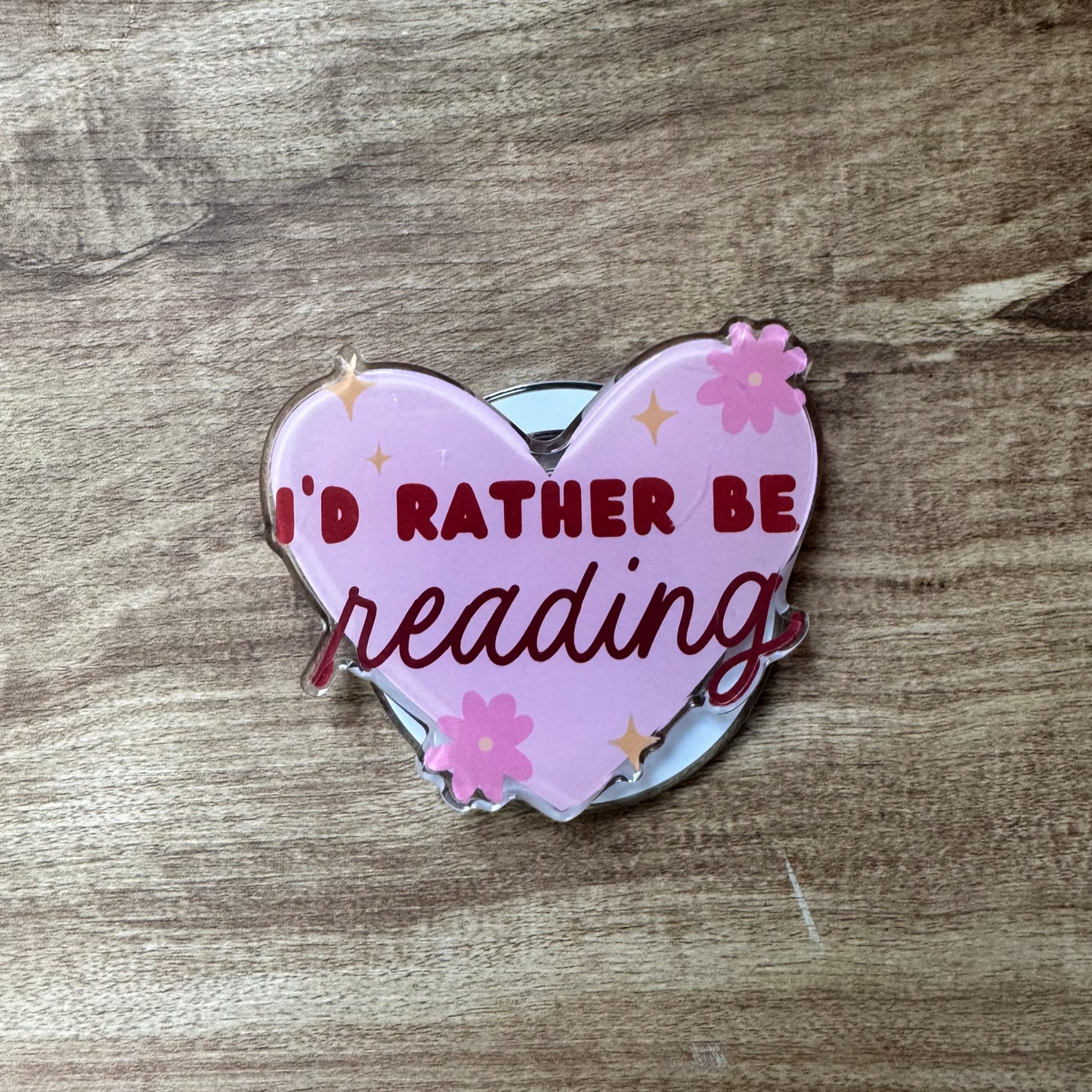 "I'd Rather Be Reading" Heart Magsafe Kindle Grip