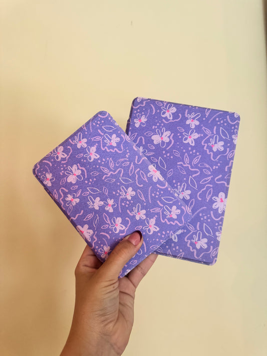 Purple Flowers Kindle Case