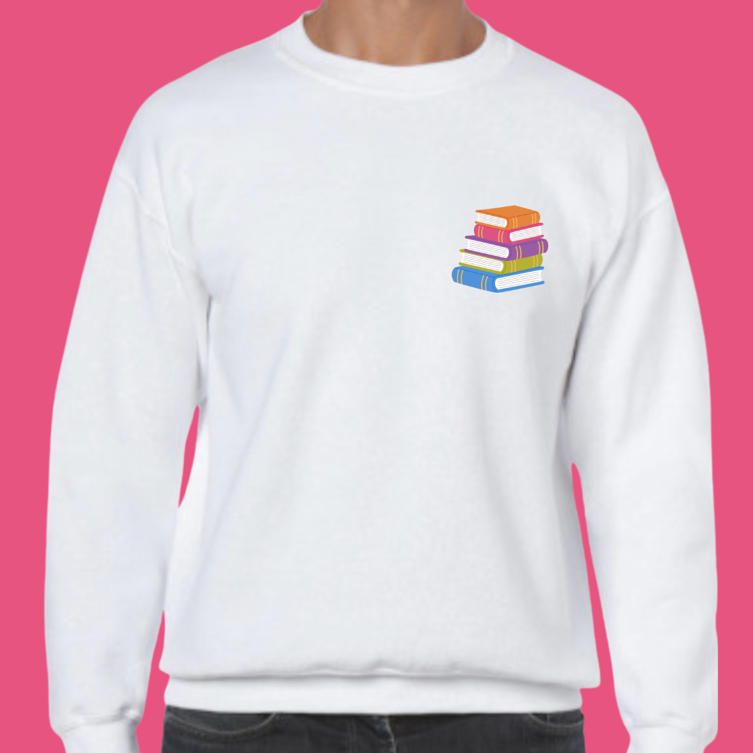Stack of Books Sweatshirt
