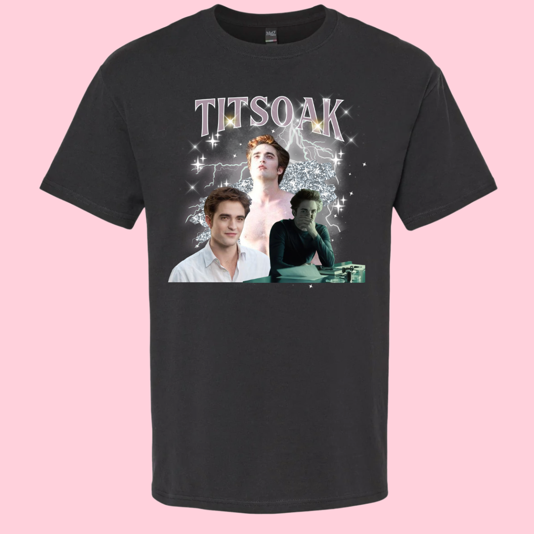 "TITSOAK + Edward Cullen" - Twilight Tshirt