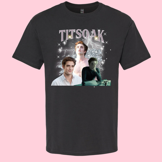 "TITSOAK + Edward Cullen" - Twilight Tshirt