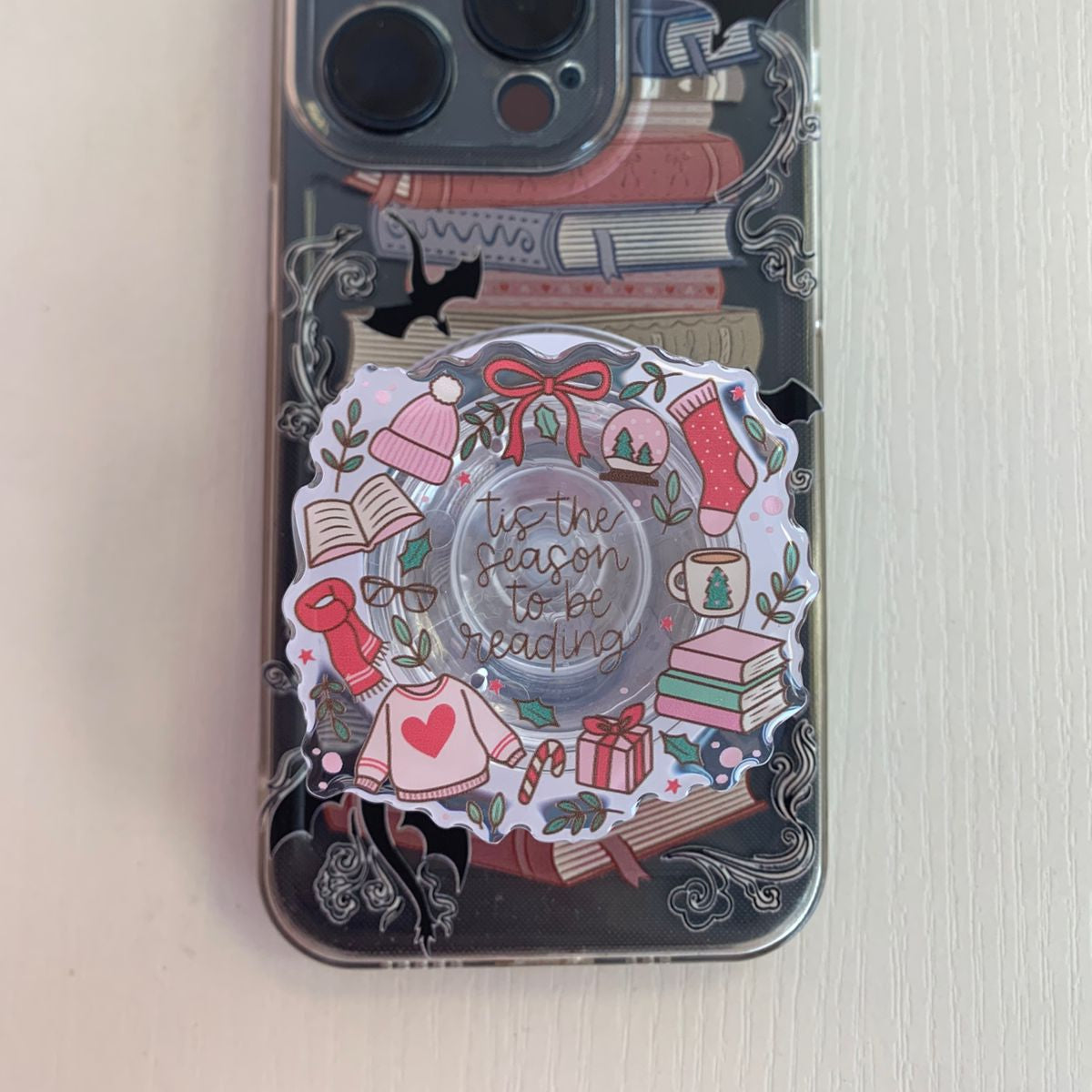 "Tis the season to be reading" Magsafe Kindle Grip