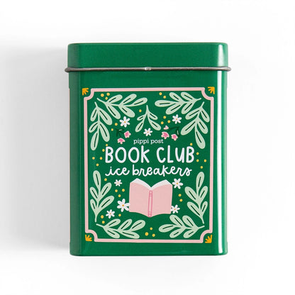 Book Club Ice Breakers Game - Deck of Cards + Storage Tin
