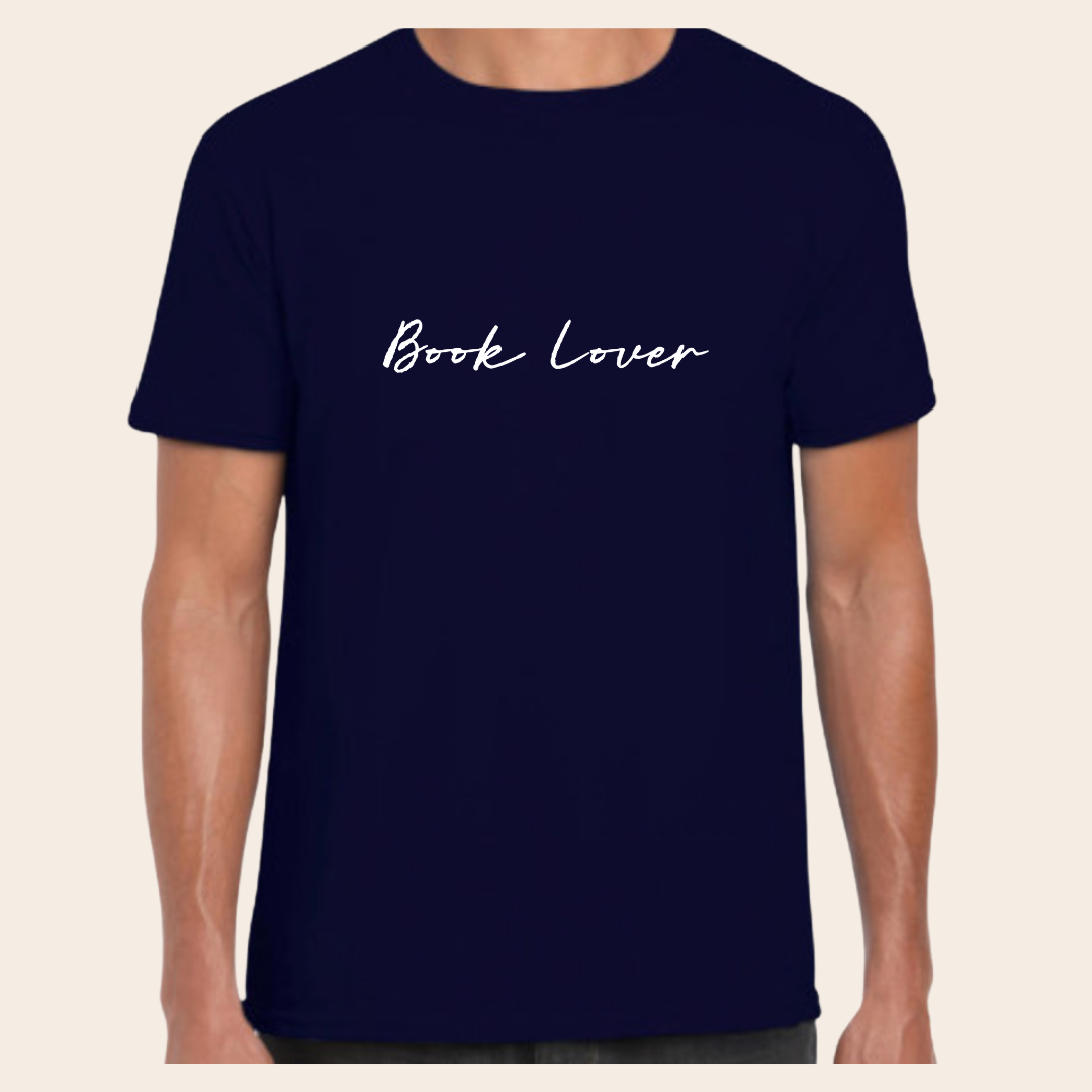 Book Lover Tshirt (Azul Marino)