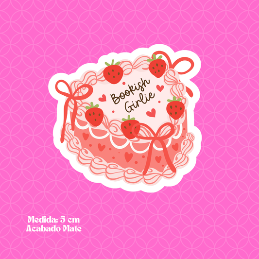 "Bookish Girlie" Bookish Sticker