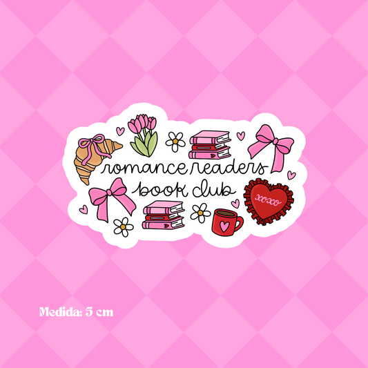 "Romance Readers Book Club" Bookish Sticker