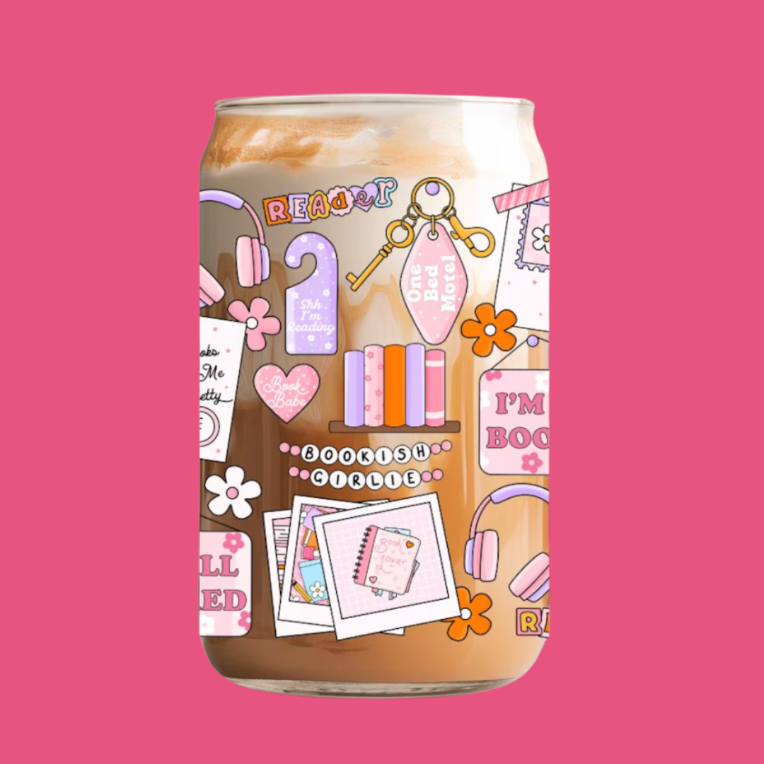 Bookish Girlie Glass