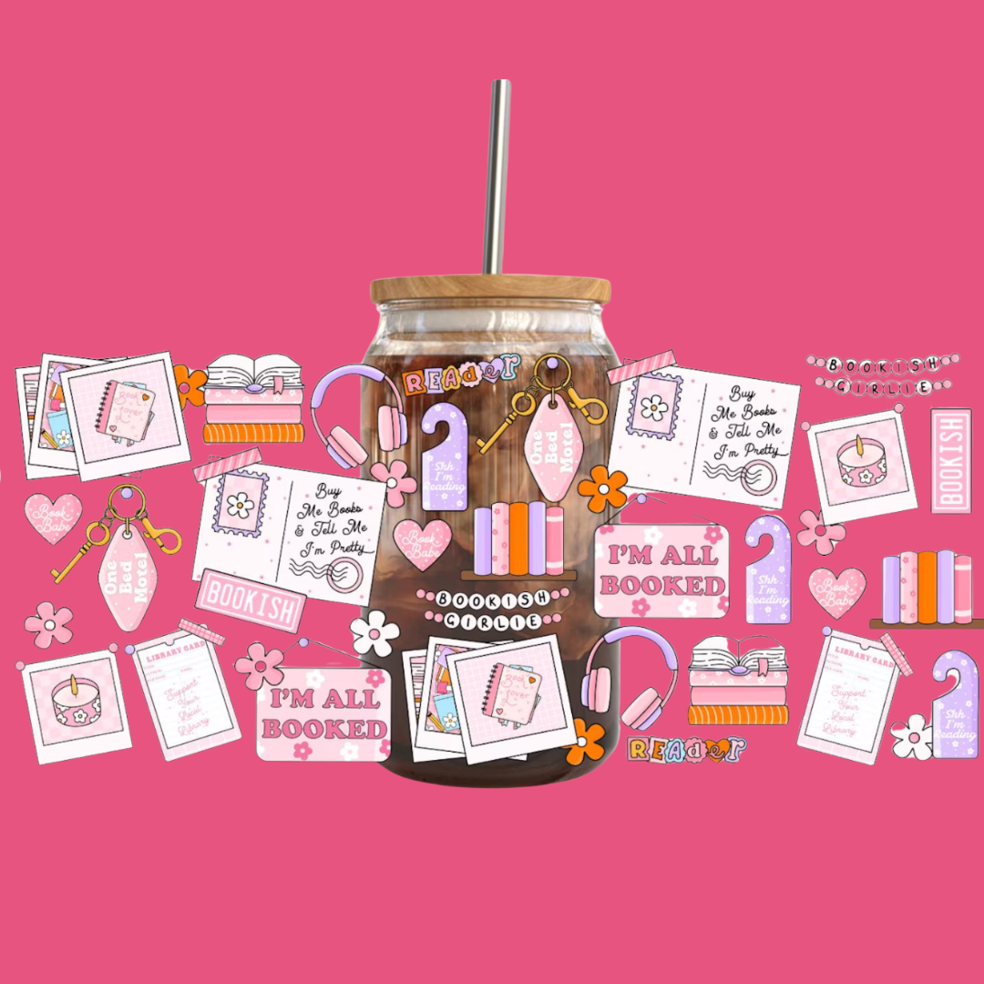 Bookish Girlie Glass