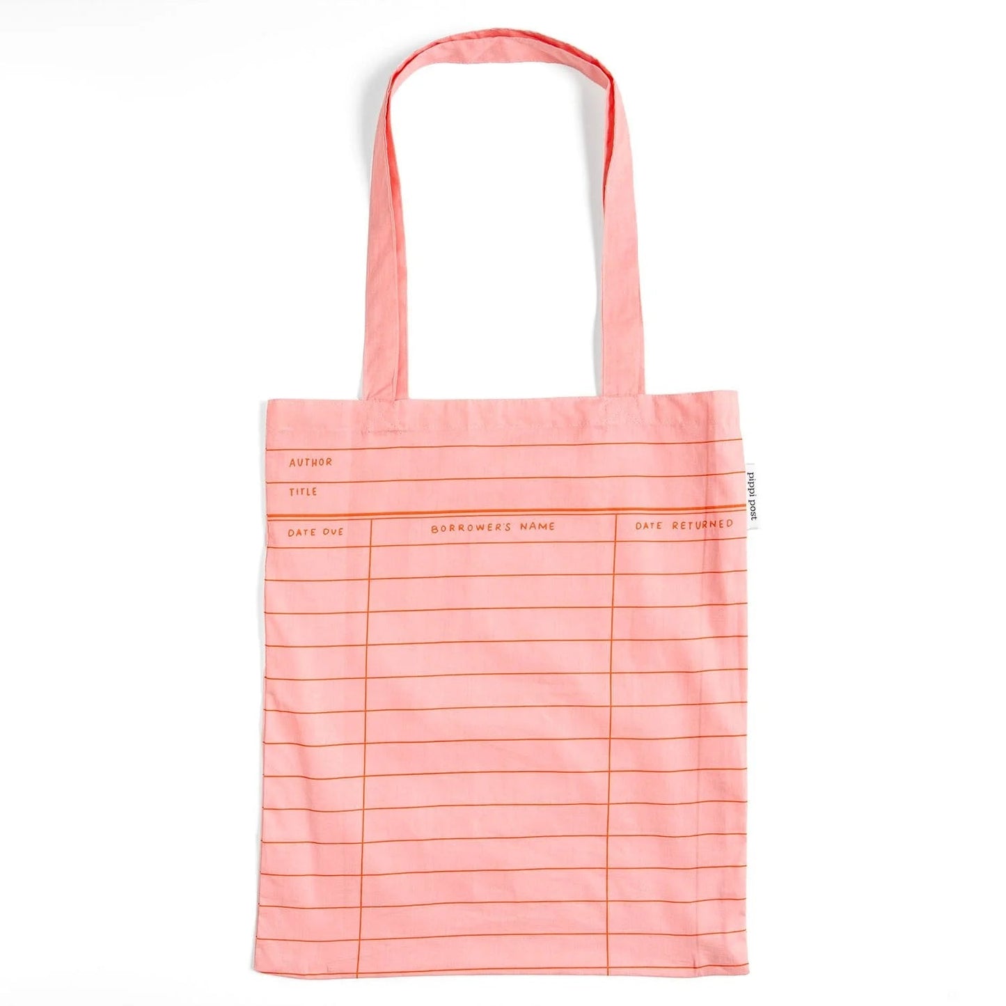 Pink Library Card Lightweight Foldable Tote Bag