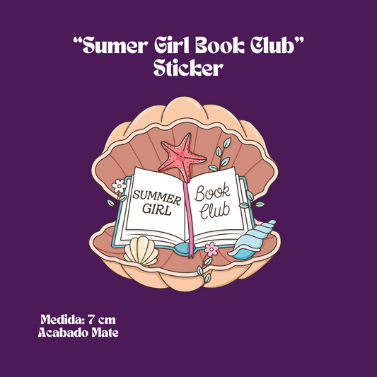 “Sumer Girl Book Club” Sticker