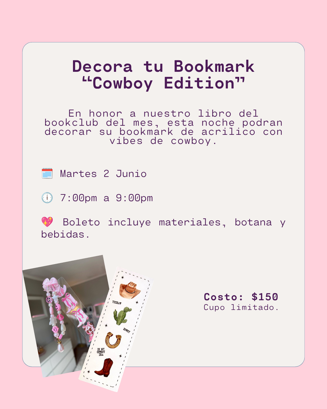 Paint Your Bookmark - Martes 2 Junio
