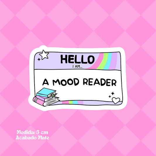 "Mood Reader" Bookish Sticker