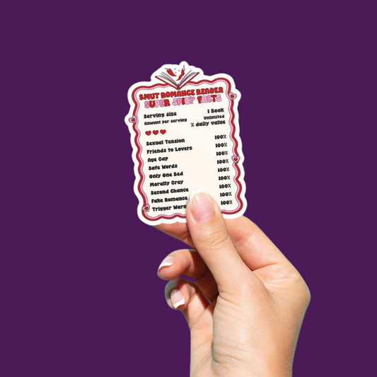 "SMUT Romance Reader List" Sticker