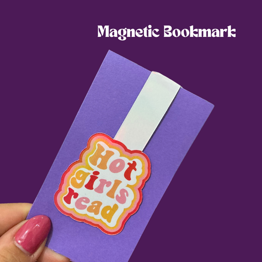 "Hot girls read" Magnetic Bookmark