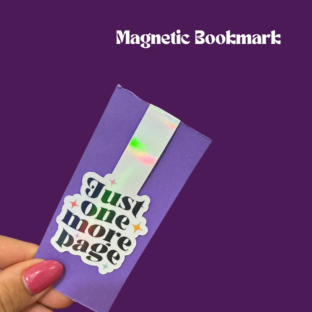 "Just one more page" Magnetic Bookmark