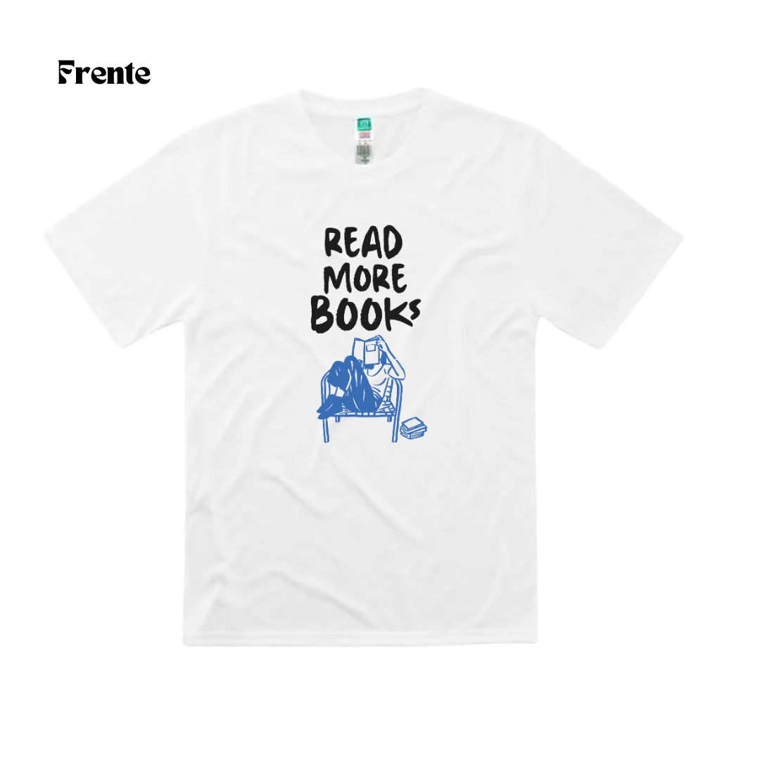 "Read More Books" Tshirt Sublimada