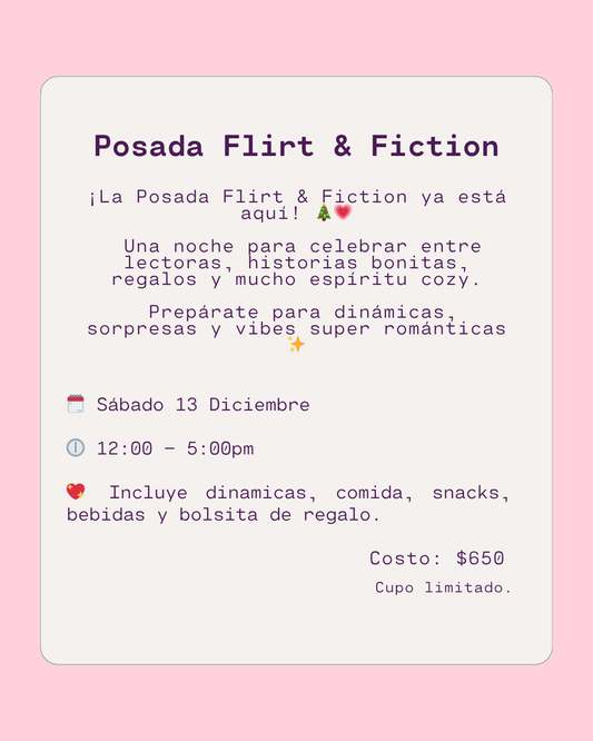Posada Flirt & Fiction - Sábado 13 Diciembre