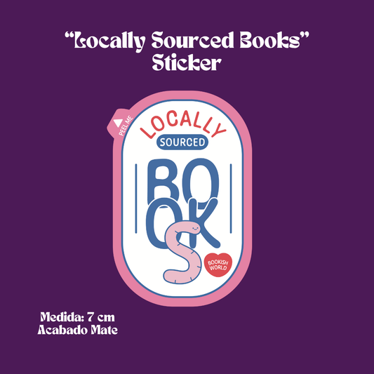 “Locally Sourced Books” Sticker