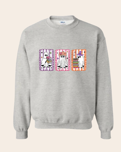 "Spooky Colorful Ghosts" Sweatshirt - Pre Order (01/09/2025)