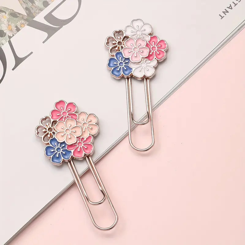 Metalic Flower Bookmark