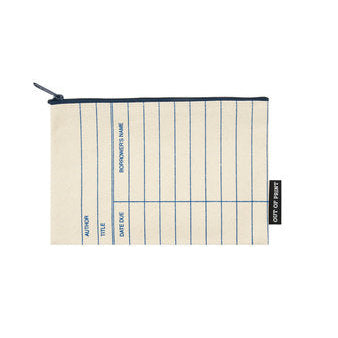 Library Card (Natural) Pouch