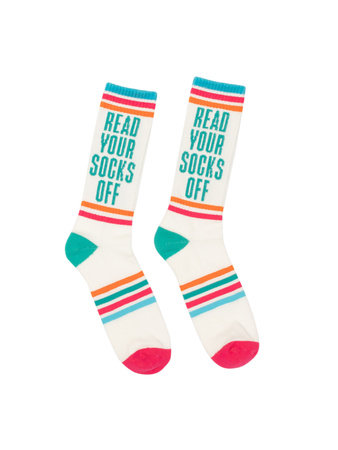 Read Your Socks Off Gym Socks