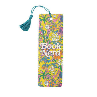 Book Nerd Floral Bookmark
