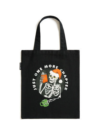 Just One More Chapter Holiday Tote Bag