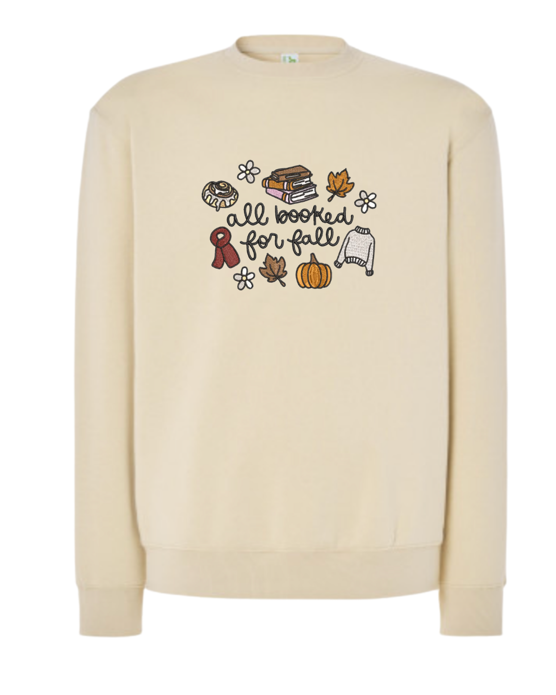 "All Booked For Fall" Butter Cream Sweatshirt