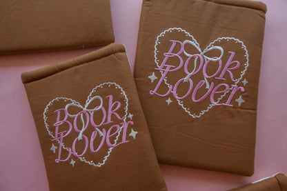 Book Lover Embroidered Book/Kindle Sleeve - Large