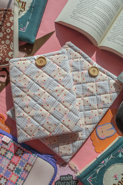 Quilted Ladybug Book/Kindle Sleeve