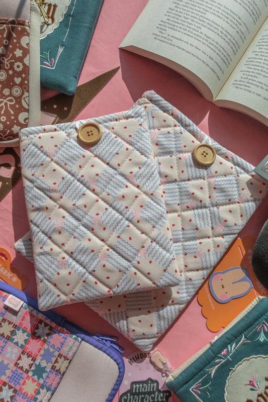 Quilted Ladybug Book/Kindle Sleeve