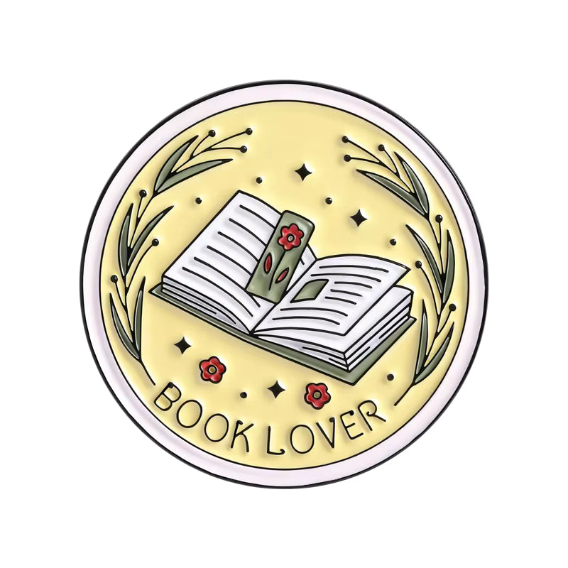 Book Lover Enamel Pin