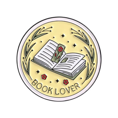 Book Lover Enamel Pin