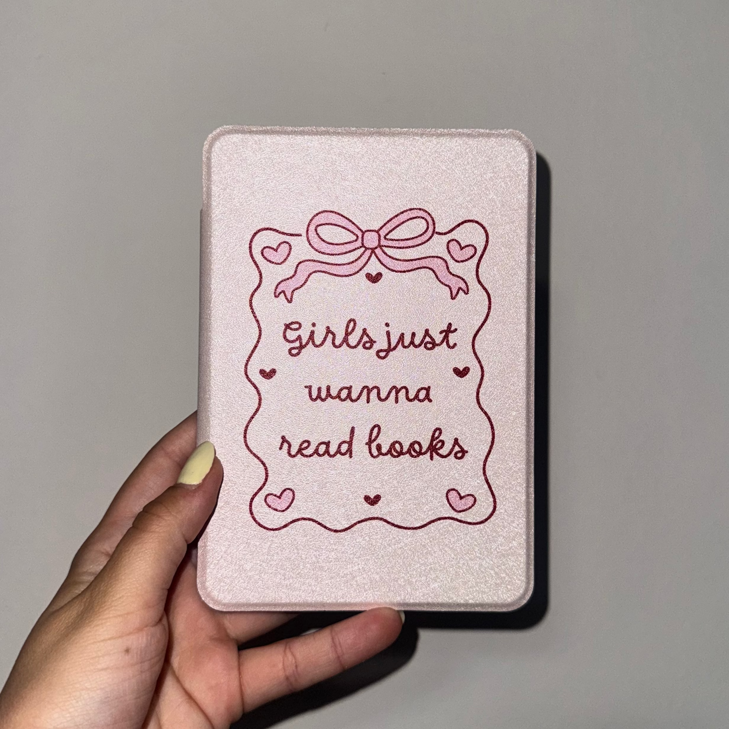 Girls Just Wanna Read Books Kindle Case