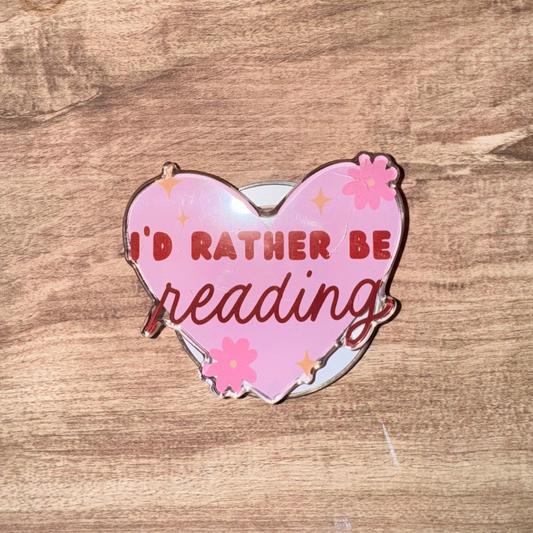 "I'd Rather Be Reading" Heart Magsafe Kindle Grip