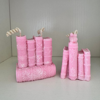 Books Decor Candle