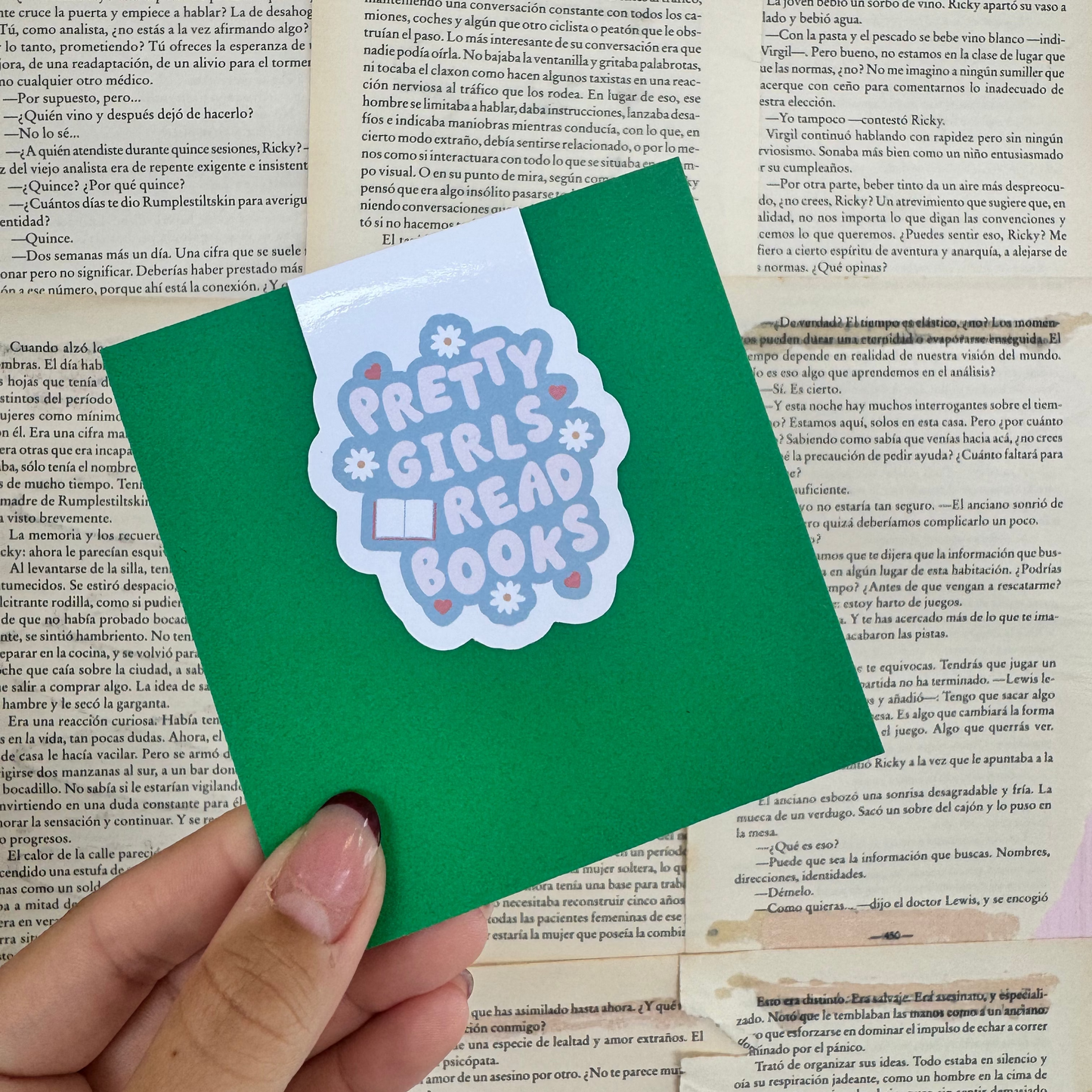 Pretty Girls Read Books Magnetic Bookmark